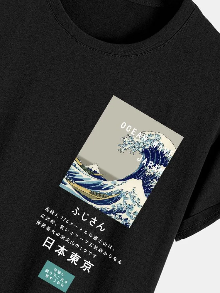 Tokyo Ukiyo-e Print T-Shirt sold by Hoooyi product image thumbnail 2