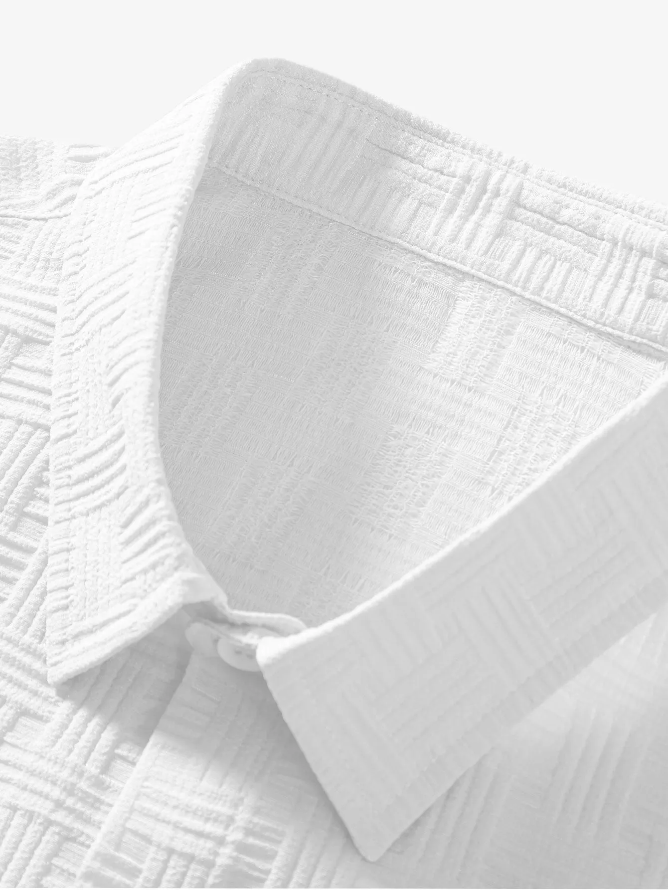 Stripe Jacquard Button Up Shirt sold by Hoooyi product image thumbnail 4