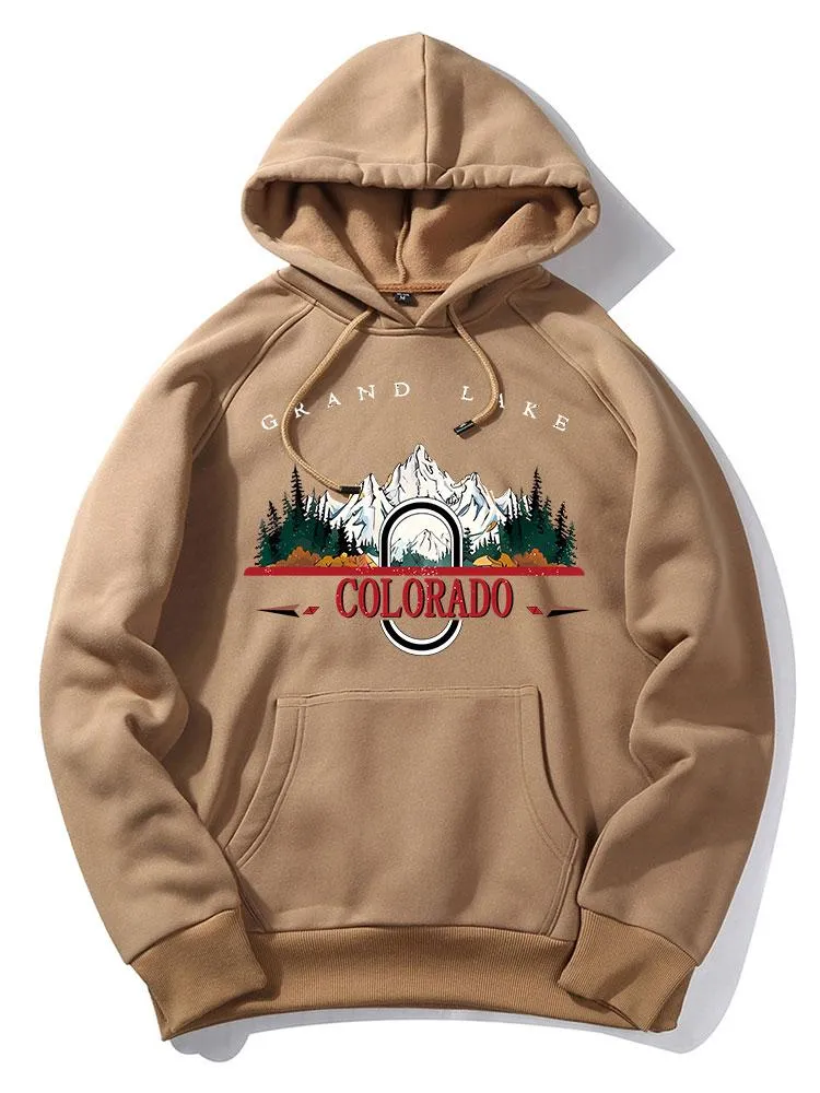 Colorado Mountain Print Hoodie sold by Hoooyi product image thumbnail 4