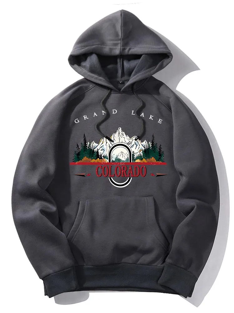 Colorado Mountain Print Hoodie sold by Hoooyi product image thumbnail 5