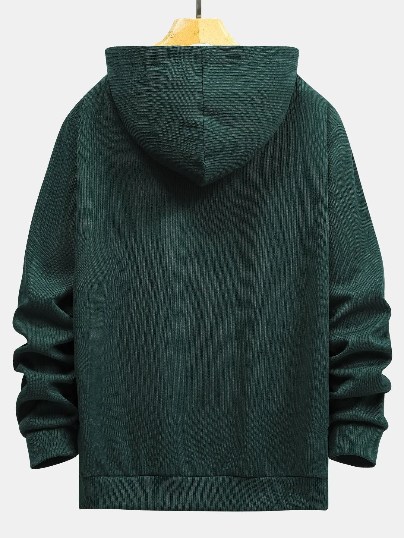Basic Knitted Ribbed Hoodie sold by Hoooyi product image thumbnail 4