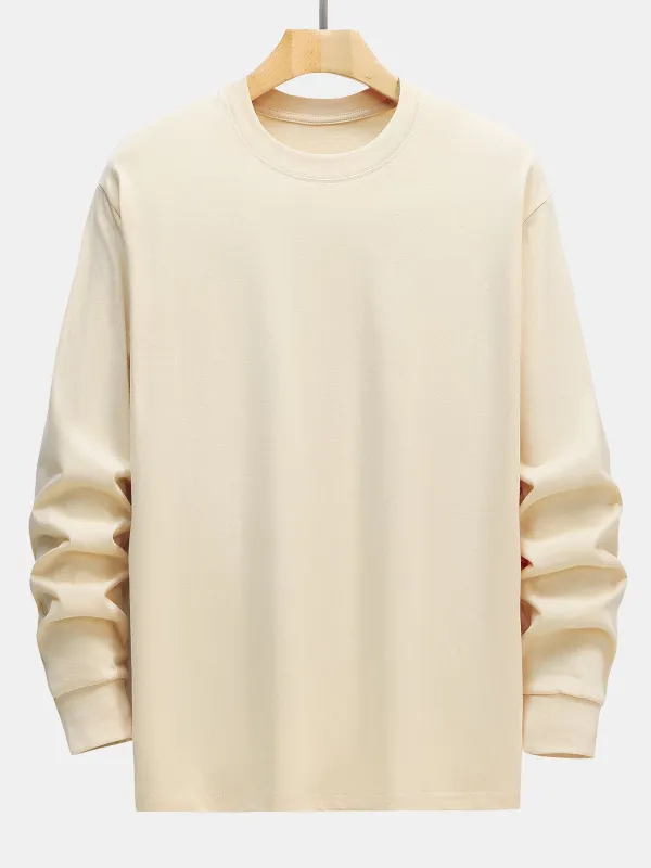 Basic Long Sleeve Heavy Weight T-Shirt sold by Hoooyi