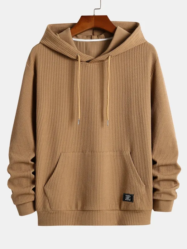 Basic Ribbed Hoodie made by Hoooyi