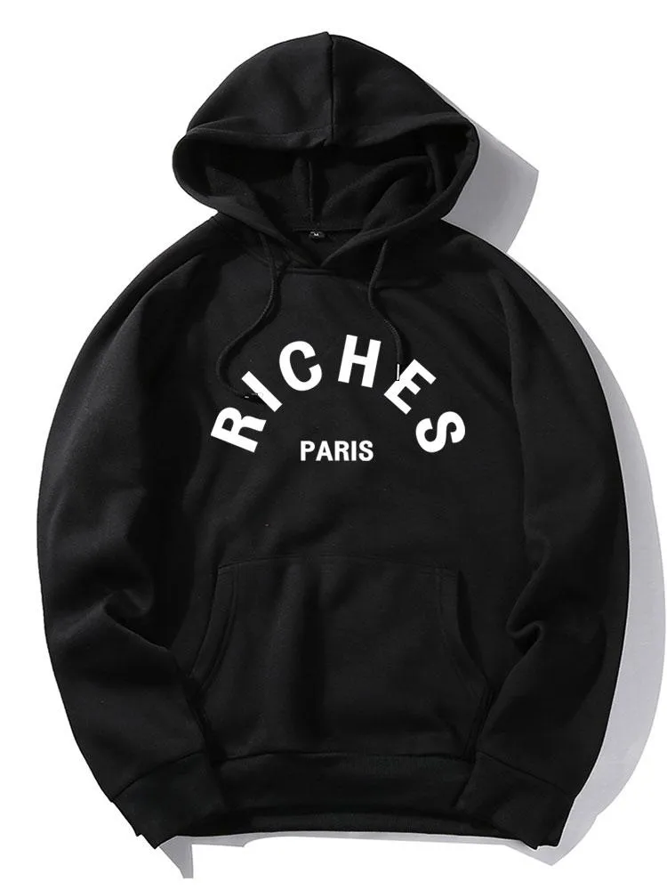 Rich Paris Print Hoodie sold by Hoooyi