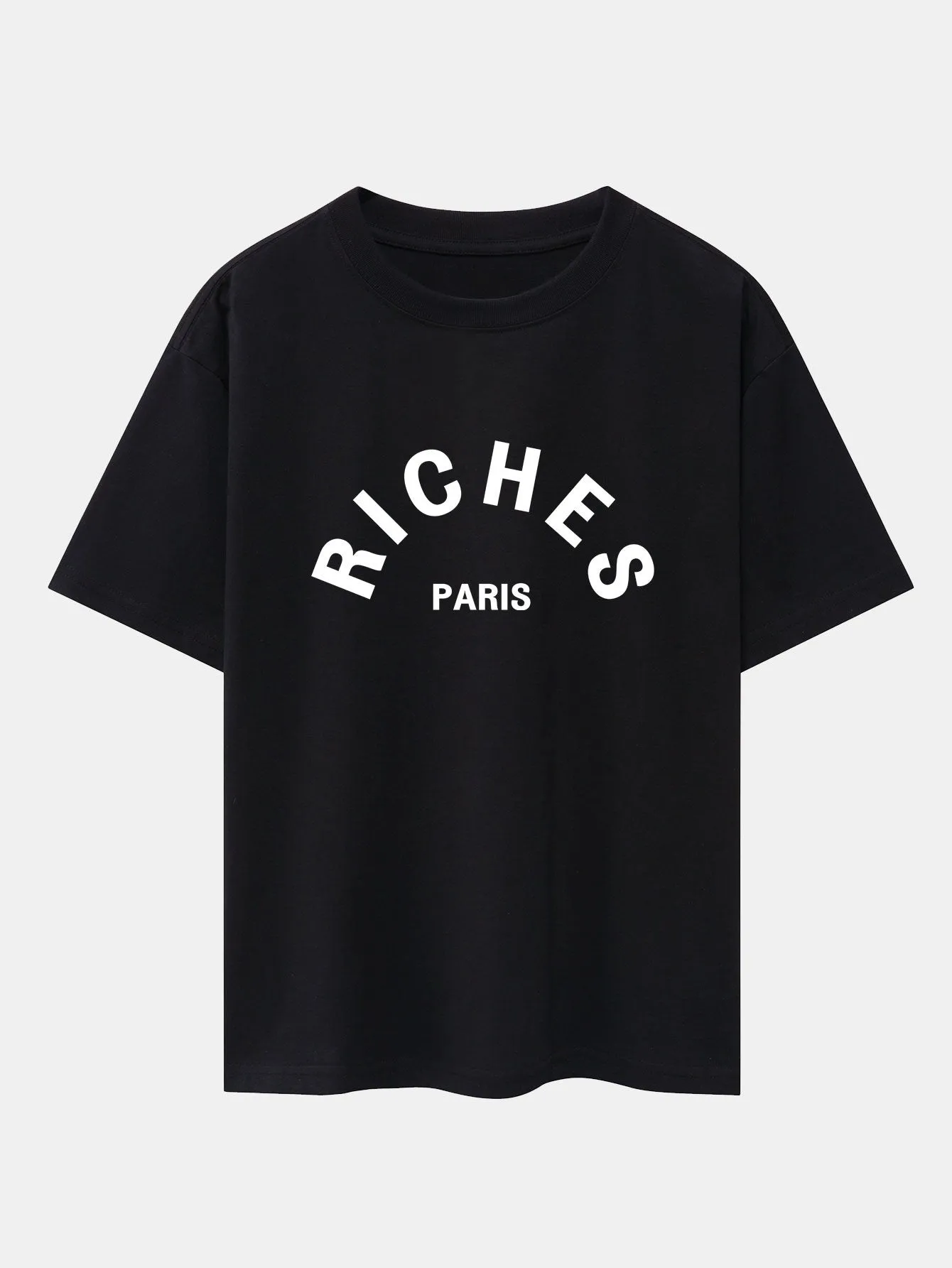 Riches Paris Print Oversize T-Shirt sold by Hoooyi product image thumbnail 2
