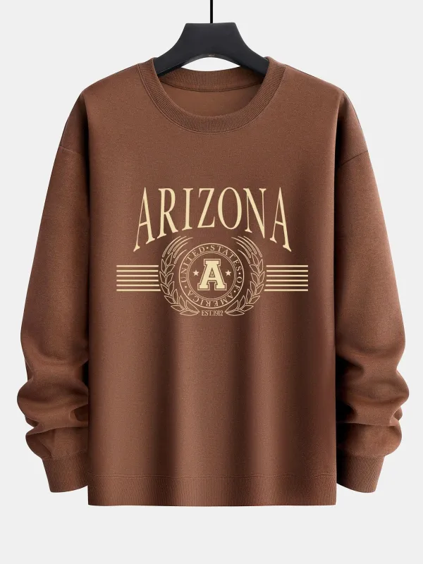 Arizona Print Relax Fit Sweatshirt sold by Hoooyi