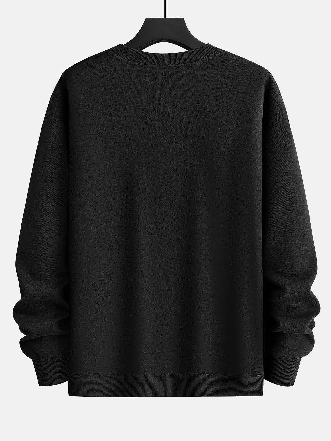 Brushstroke Smiley Print Relax Fit Sweatshirt sold by Hoooyi product image thumbnail 2