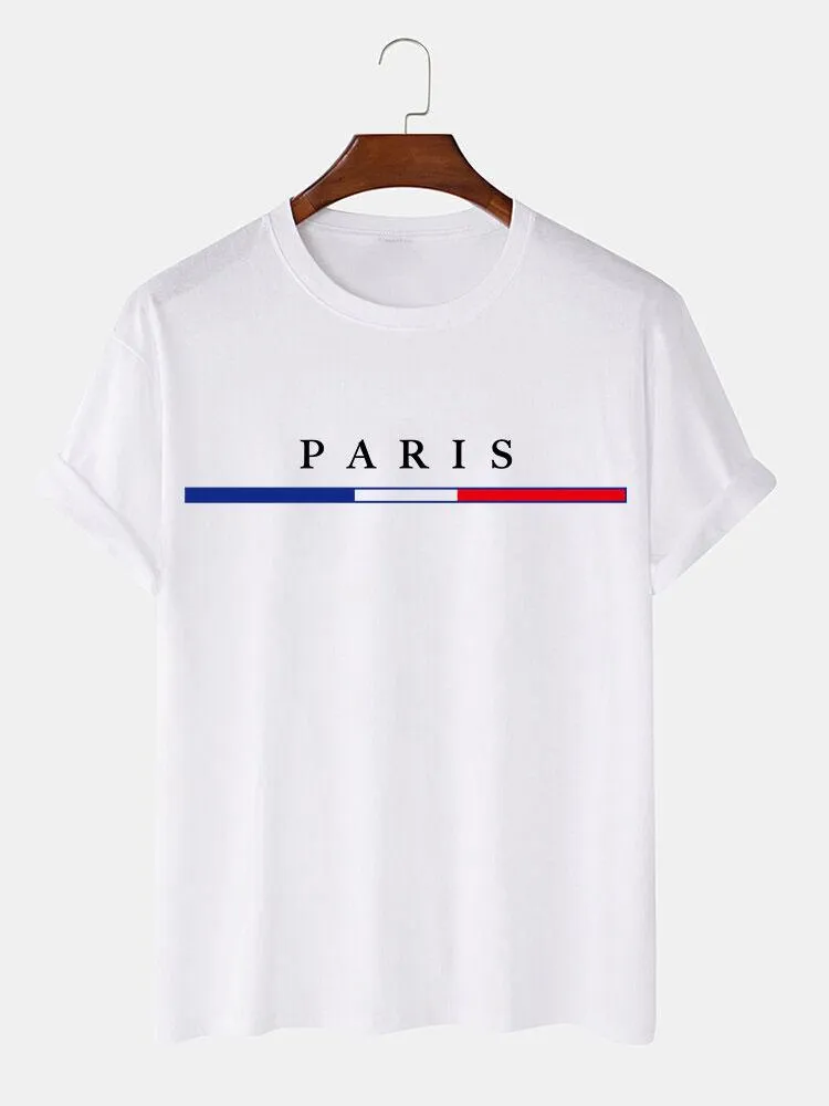Paris Print T-Shirt sold by Hoooyi