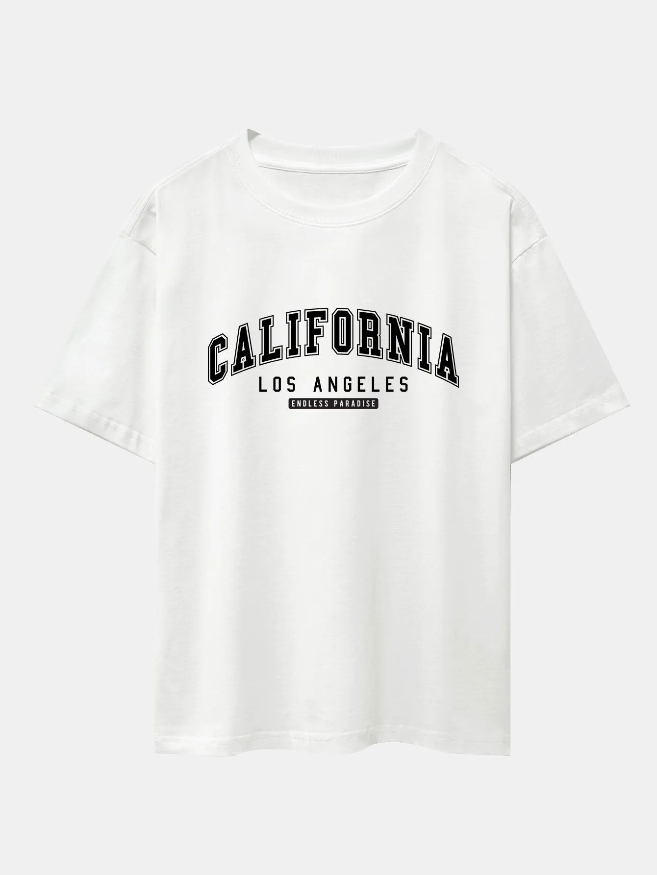 California Print Heavy Weight Oversize T-Shirt sold by Hoooyi product image thumbnail 2