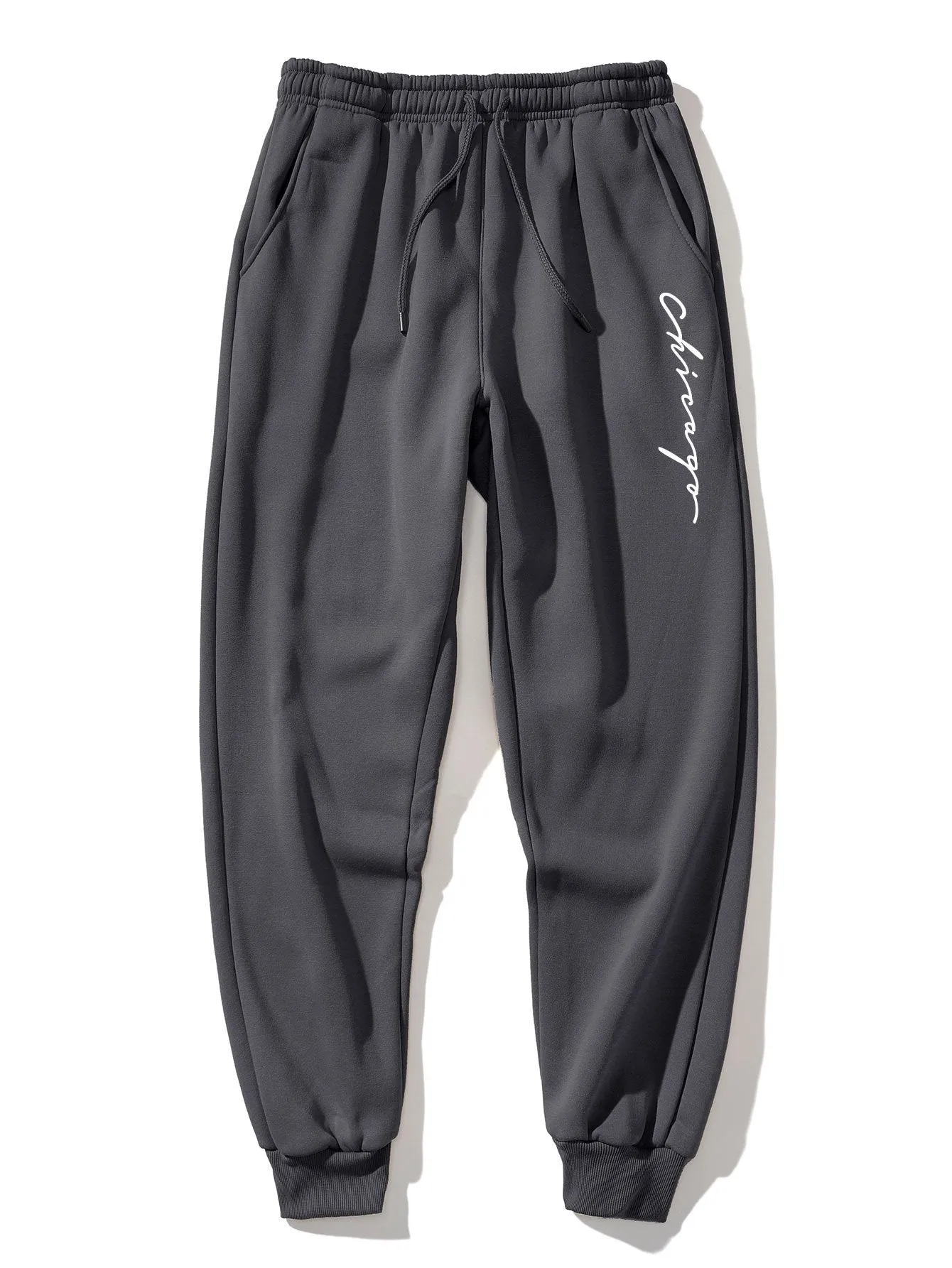 Chicago Print Jogger Pants sold by Hoooyi product image thumbnail 3