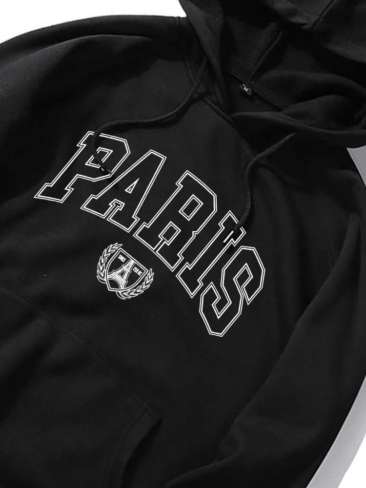 Paris Print Hoodie sold by Hoooyi product image thumbnail 2