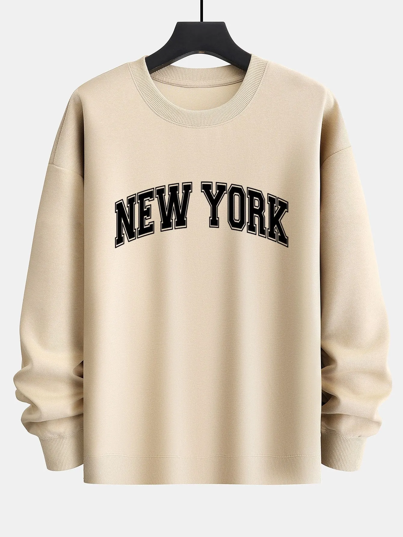 New York Print Relax Fit Sweatshirt sold by Hoooyi product image thumbnail 4