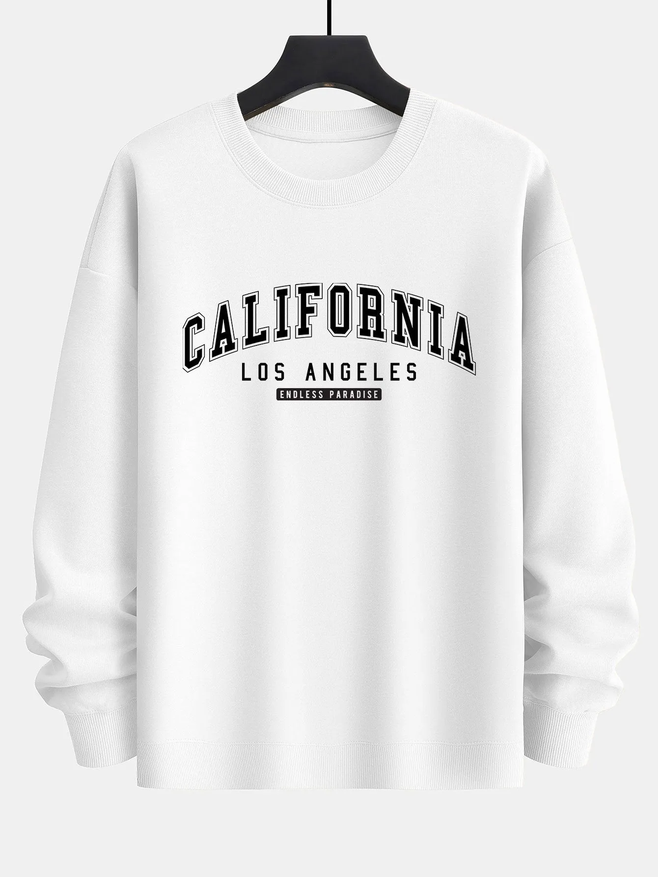 California Print Relax Fit Sweatshirt sold by Hoooyi product image thumbnail 2