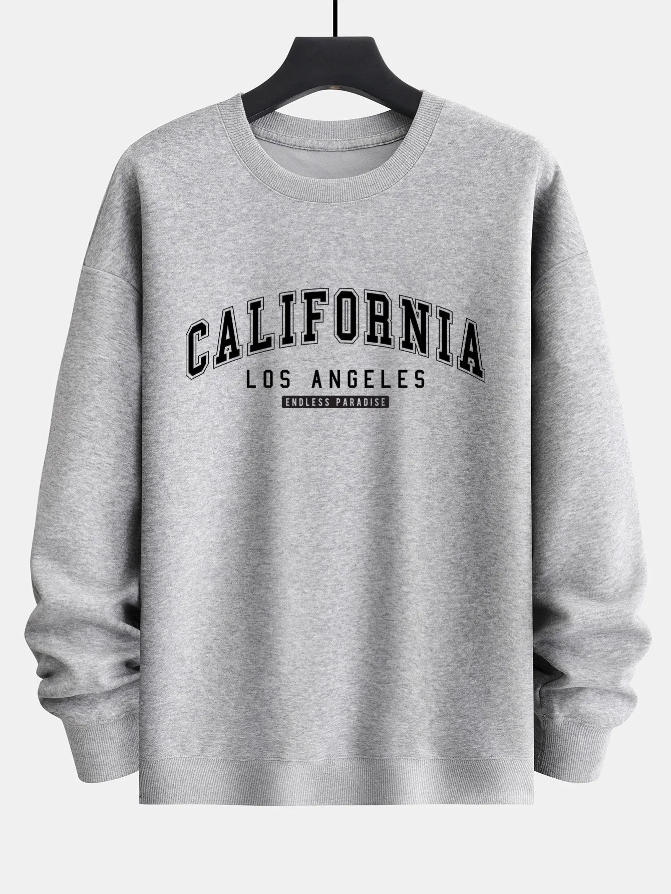 California Print Relax Fit Sweatshirt sold by Hoooyi