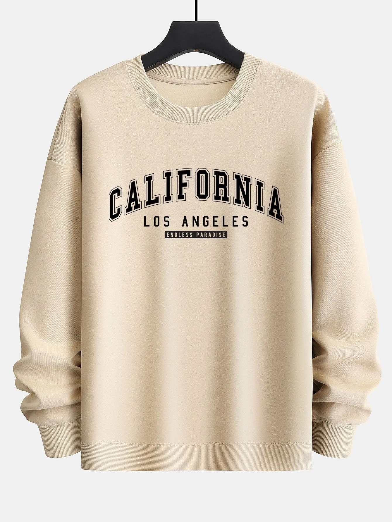 California Print Relax Fit Sweatshirt sold by Hoooyi product image thumbnail 3