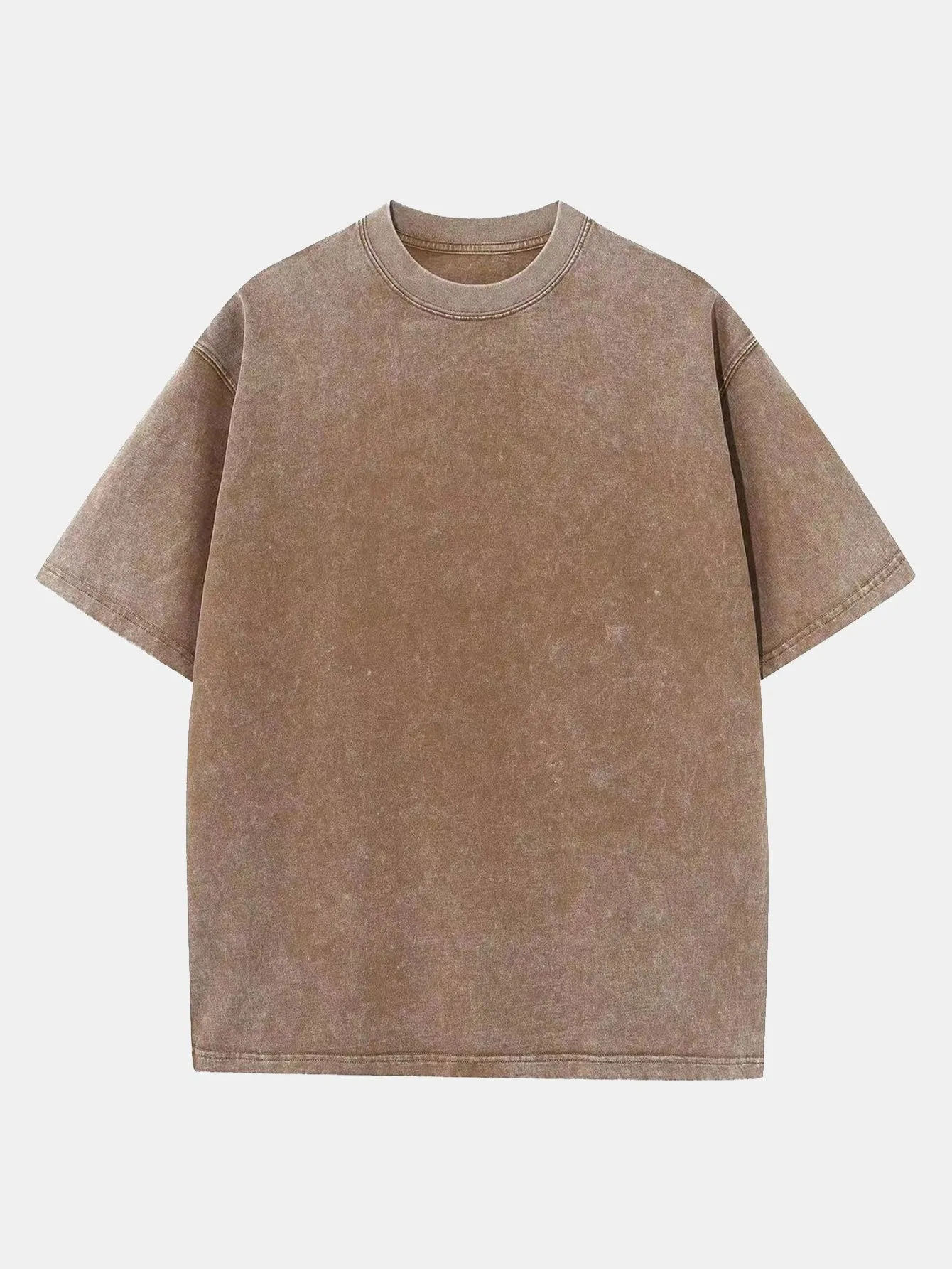 Washed Distressed Drop Shoulder T-Shirt sold by Hoooyi product image thumbnail 3