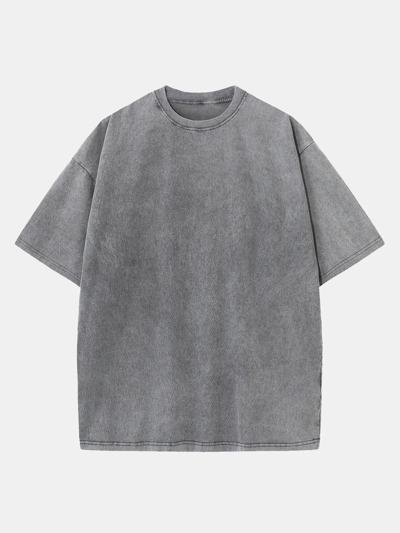 Washed Distressed Drop Shoulder T-Shirt sold by Hoooyi product image thumbnail 2