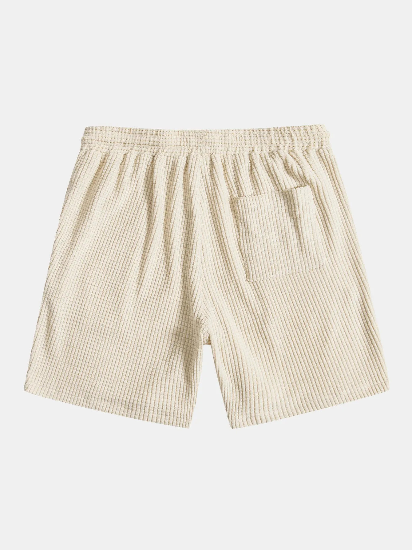 Waffle Drawstring Shorts sold by Hoooyi product image thumbnail 4