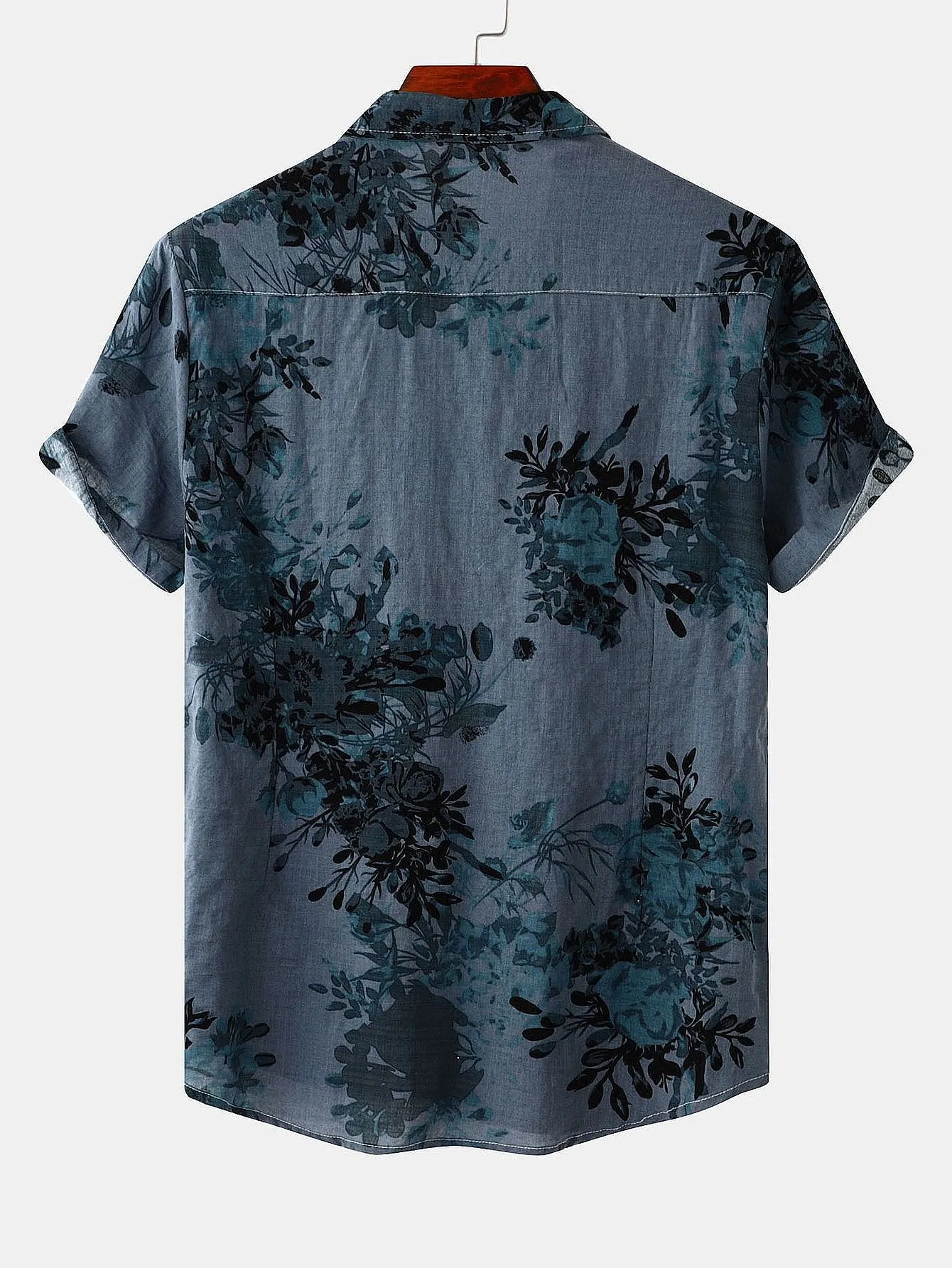 Ink Floral Print Shirt sold by Hoooyi product image thumbnail 2