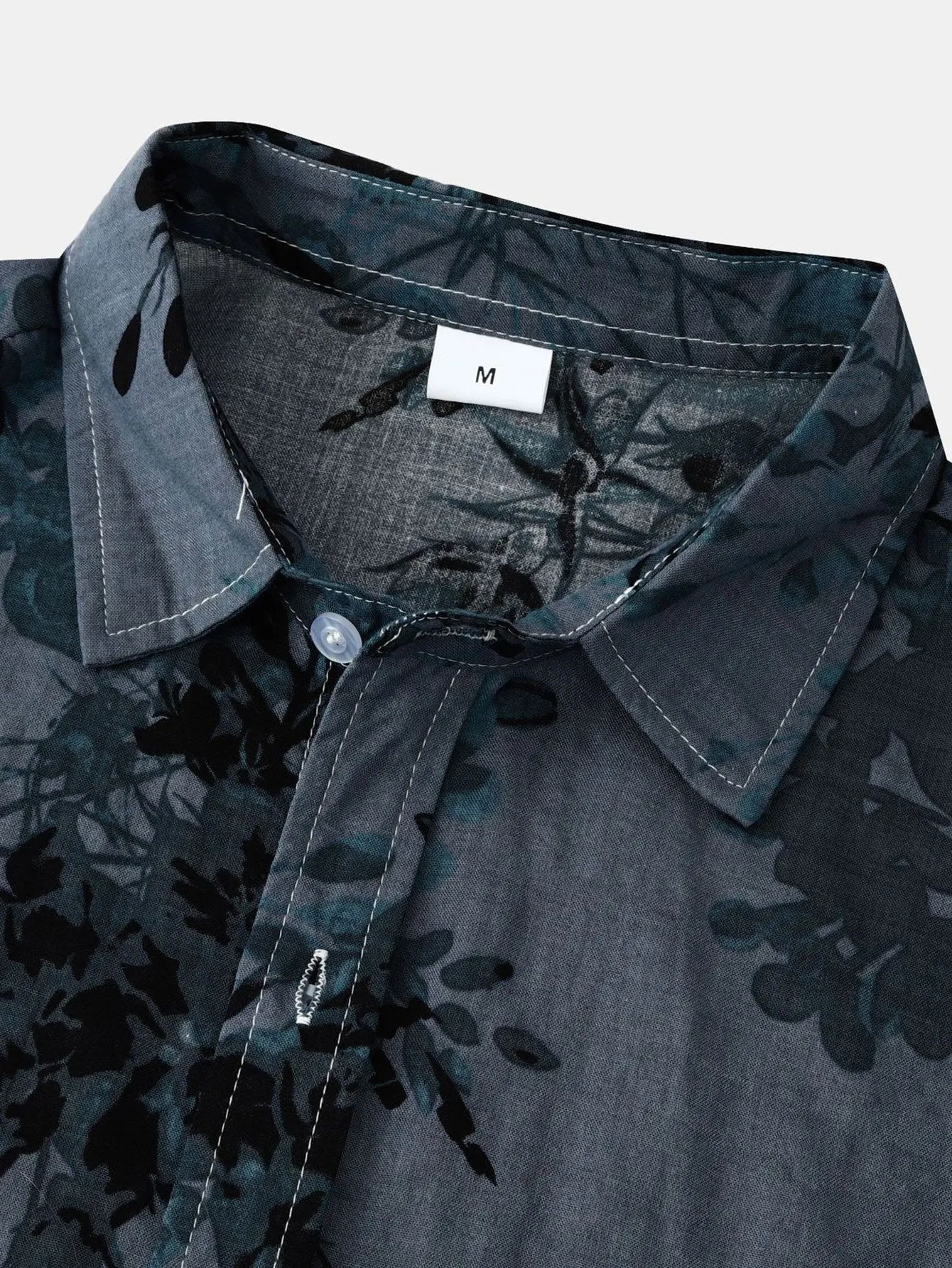 Ink Floral Print Shirt sold by Hoooyi product image thumbnail 5