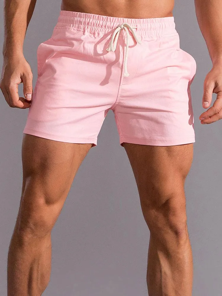Cotton 3" Drawstring Shorts sold by Hoooyi product image thumbnail 4