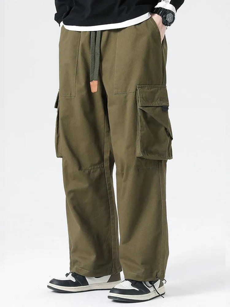 Elastic Drawstring Cuff Parachute Cargo Pants sold by Hoooyi product image thumbnail 4