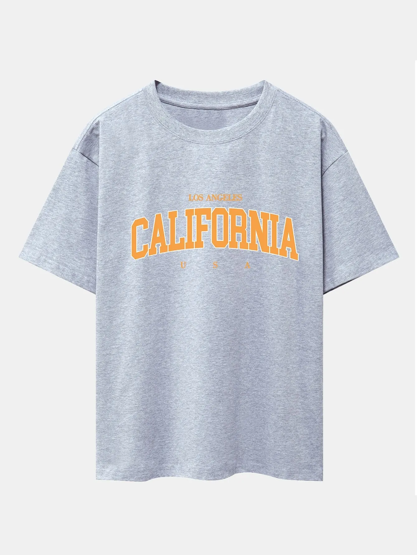 Los Angeles California Print Drop Shoulder Oversize T-Shirt sold by Hoooyi product image thumbnail 5