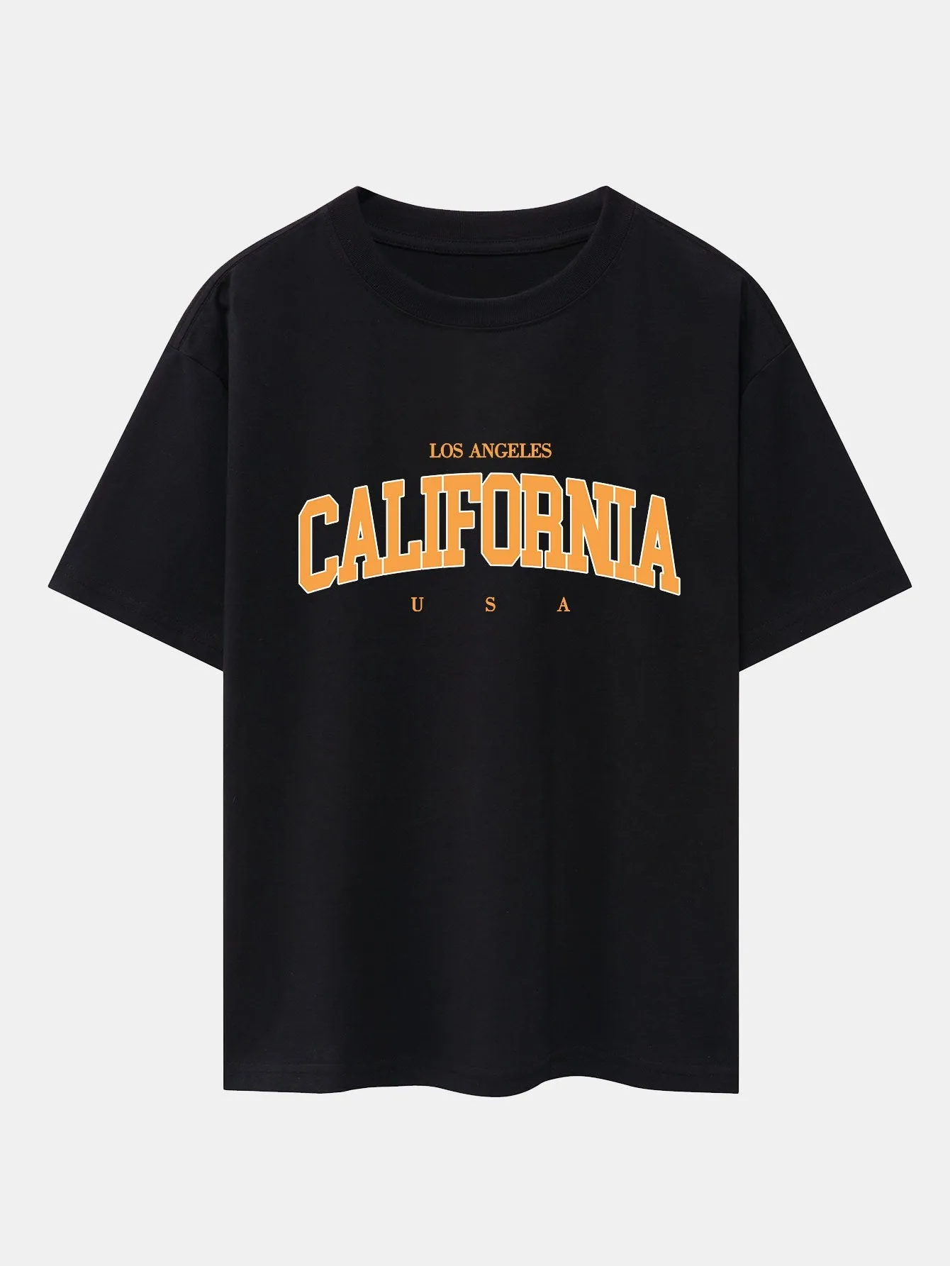 Los Angeles California Print Drop Shoulder Oversize T-Shirt sold by Hoooyi product image thumbnail 3