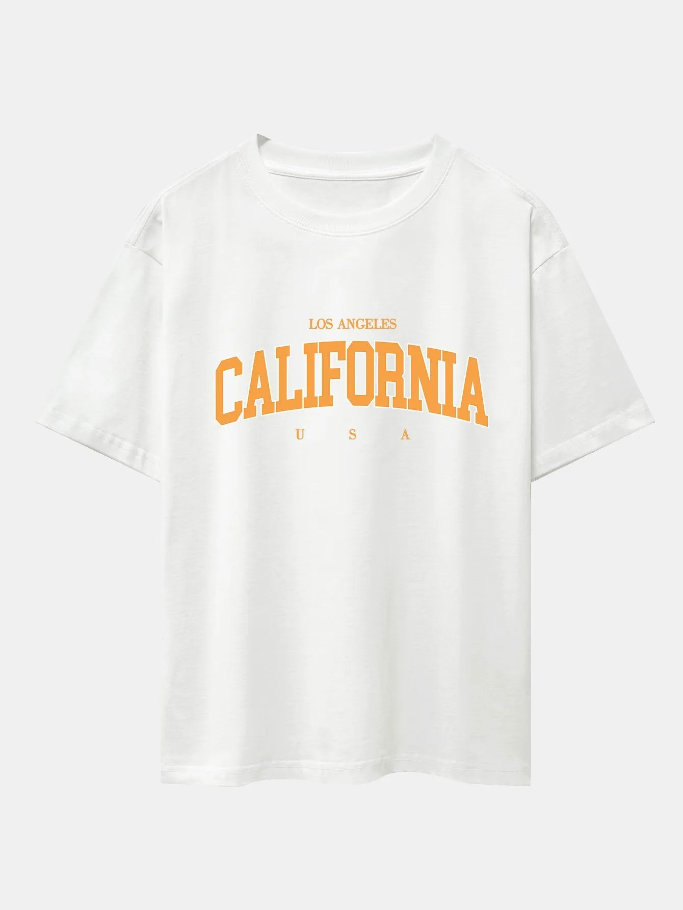 Los Angeles California Print Drop Shoulder Oversize T-Shirt sold by Hoooyi product image thumbnail 4