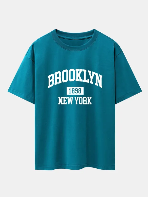 New York Print Heavy Weight Oversize T-Shirt sold by Hoooyi