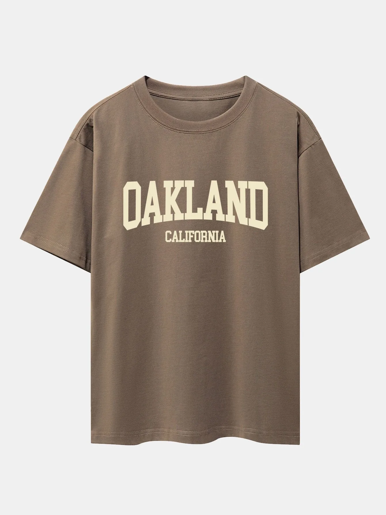 Vintage Oakland Print Heavy Weight Oversize T-Shirt sold by Hoooyi