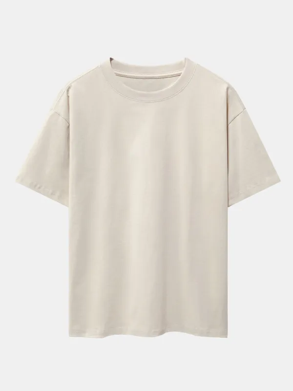Basic Heavy Weight Drop Shoulder Oversize T-Shirt sold by Hoooyi
