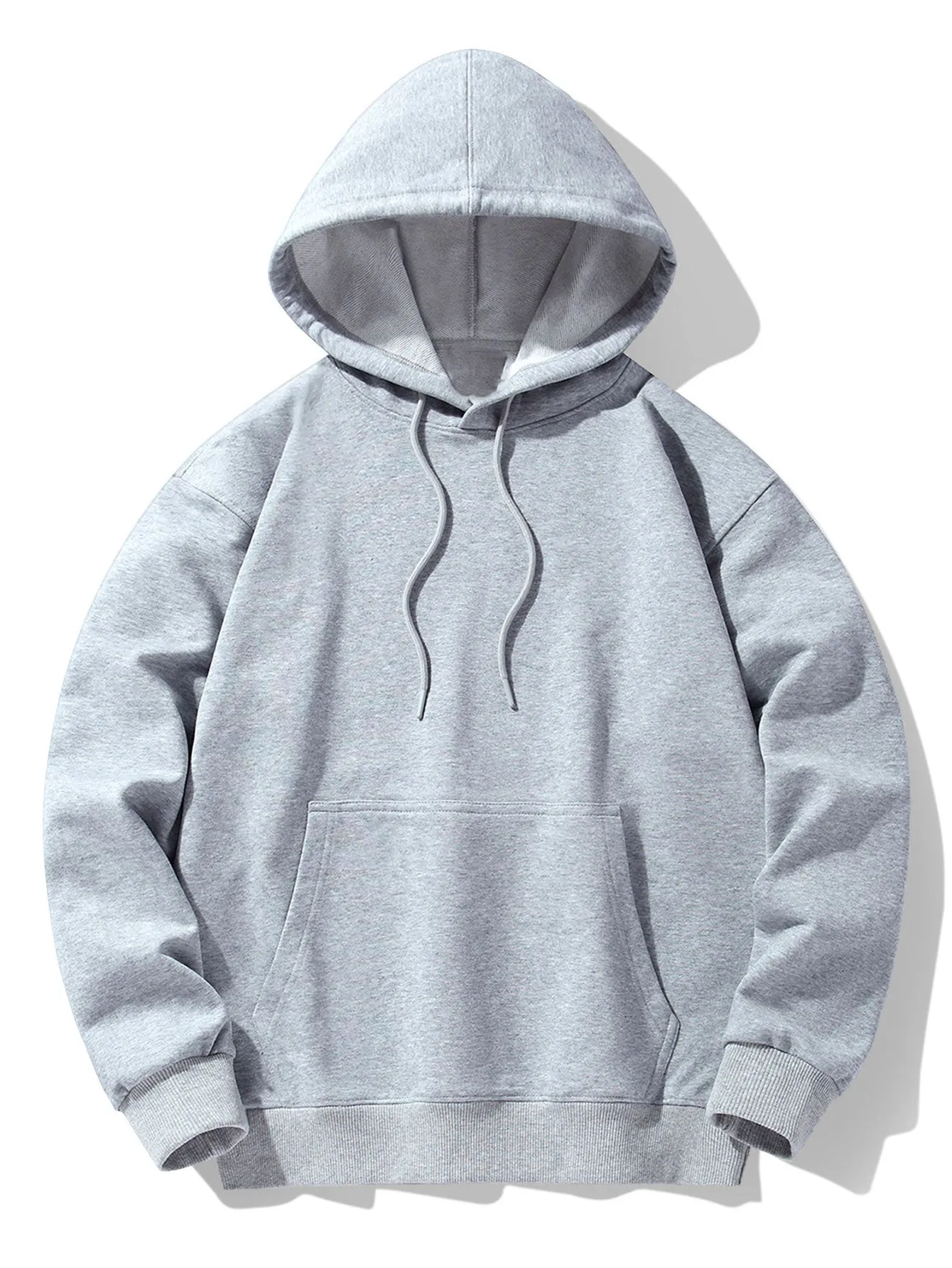 Basic Heavy Weight Drop Shoulder Relaxed Hoodie sold by Hoooyi product image thumbnail 4