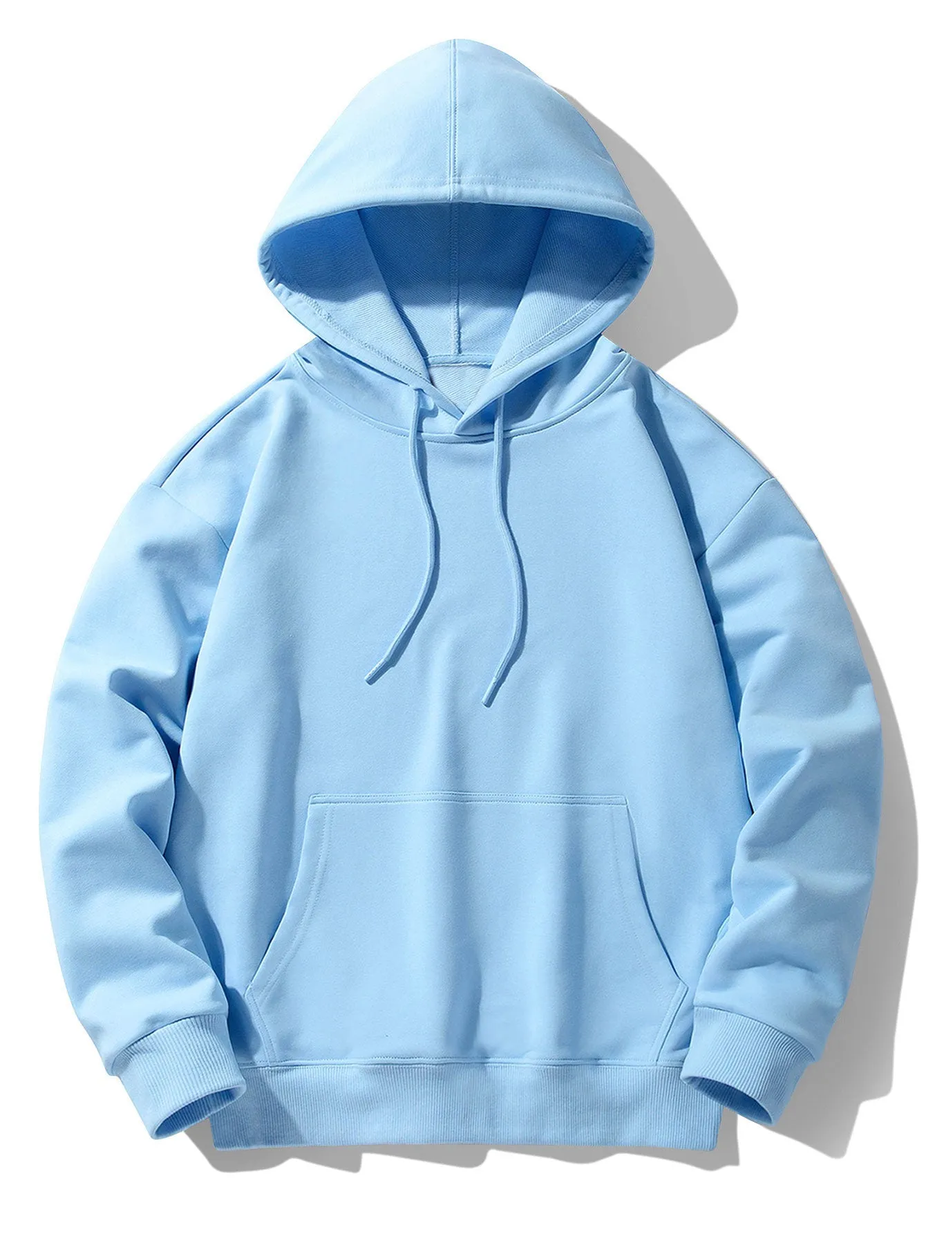 Basic Heavy Weight Drop Shoulder Relaxed Hoodie sold by Hoooyi product image thumbnail 5