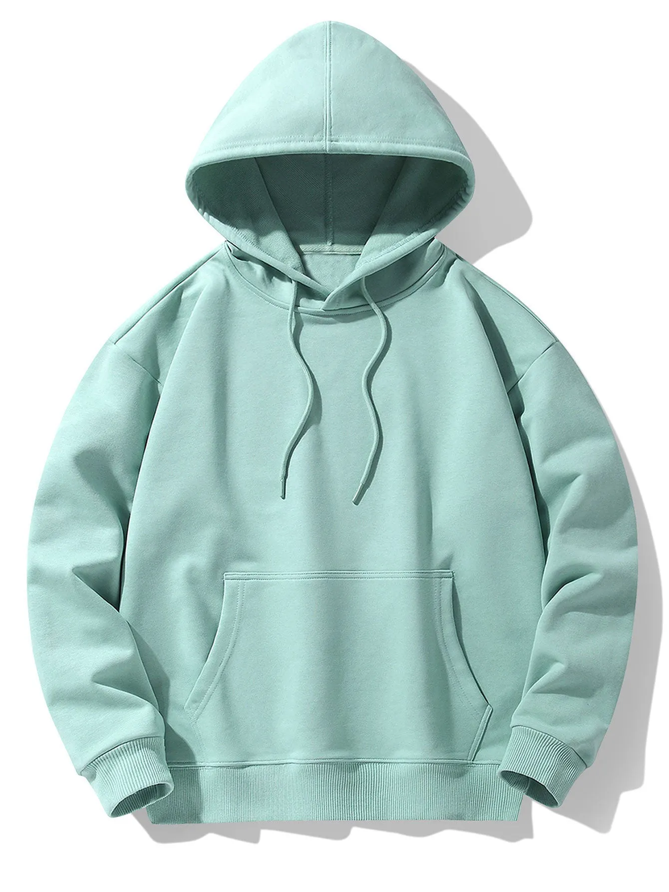 Basic Heavy Weight Drop Shoulder Relaxed Hoodie sold by Hoooyi product image thumbnail 3