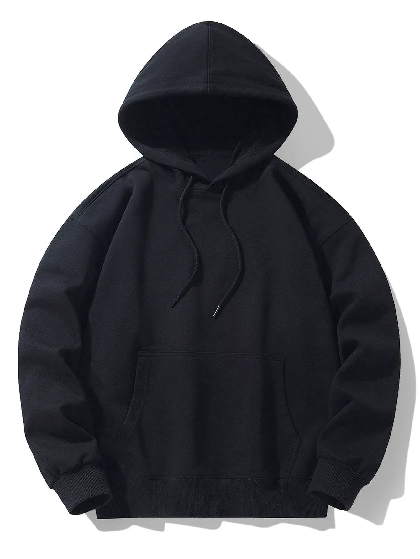 Basic Heavy Weight Drop Shoulder Relaxed Hoodie sold by Hoooyi product image thumbnail 2