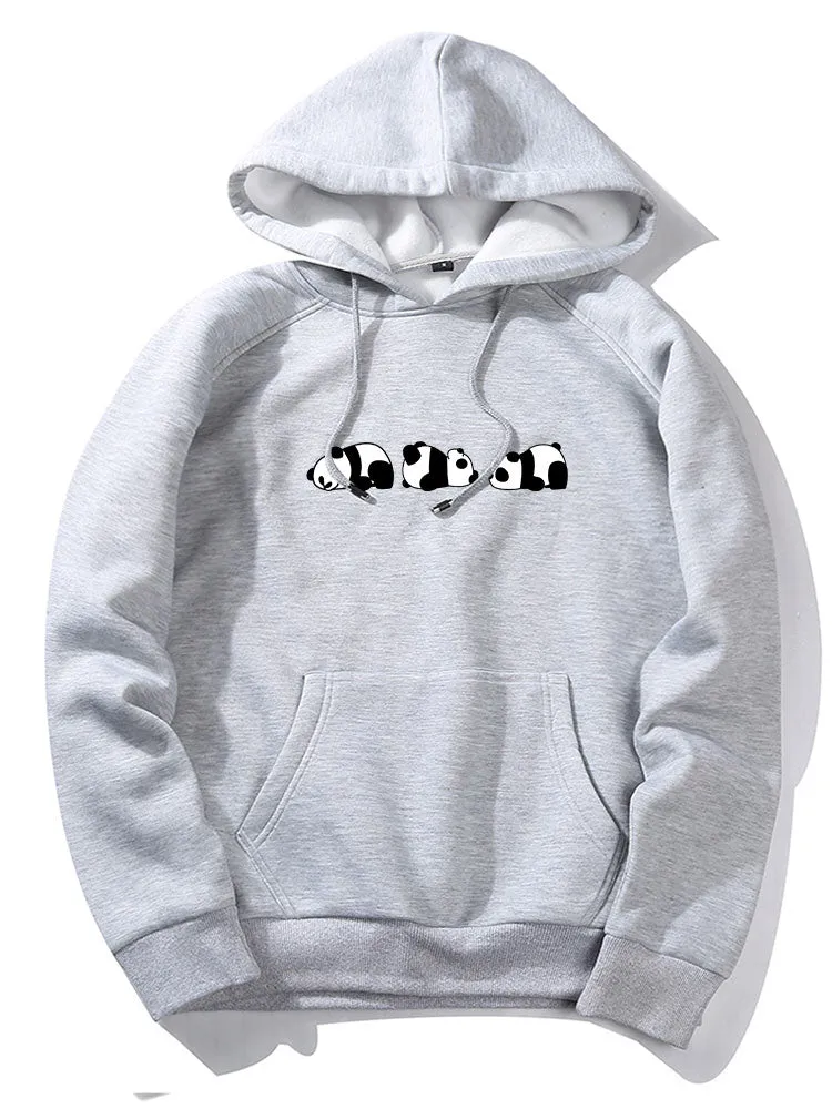 Rolling Panda Print Hoodie sold by Hoooyi