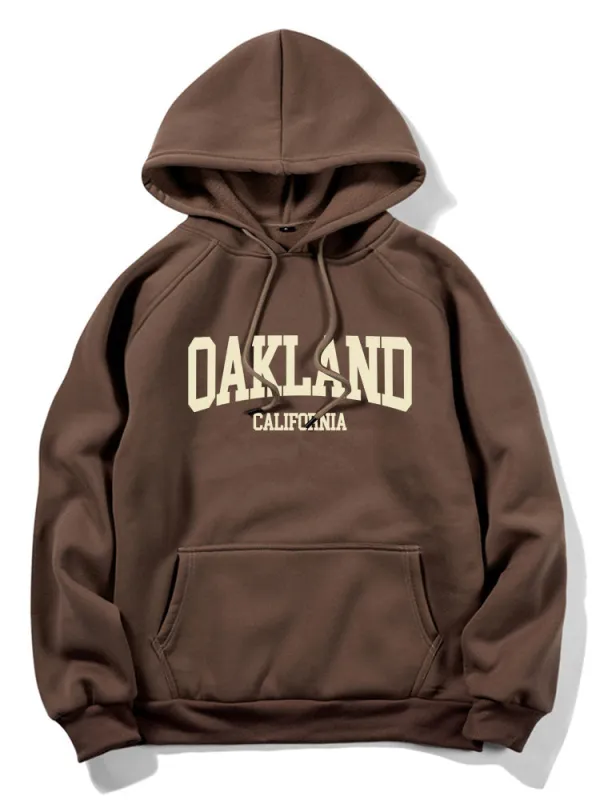 Oakland Print Hoodie made by Hoooyi