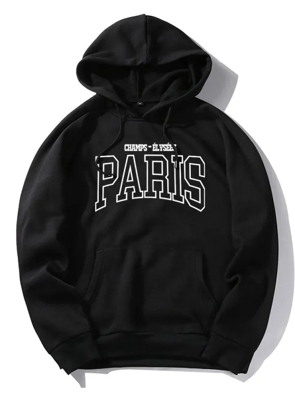 Paris Print Hoodie sold by Hoooyi