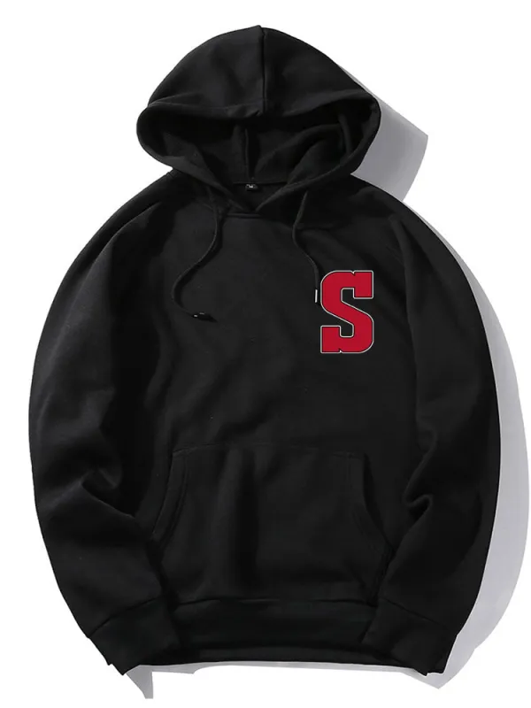 S Letter Graphic Hoodies made by Hoooyi