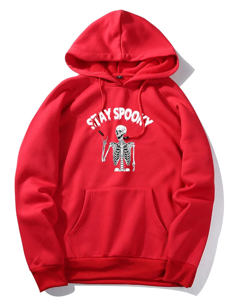 Halloween Skeleton Print Hoodie sold by Hoooyi product image thumbnail 5