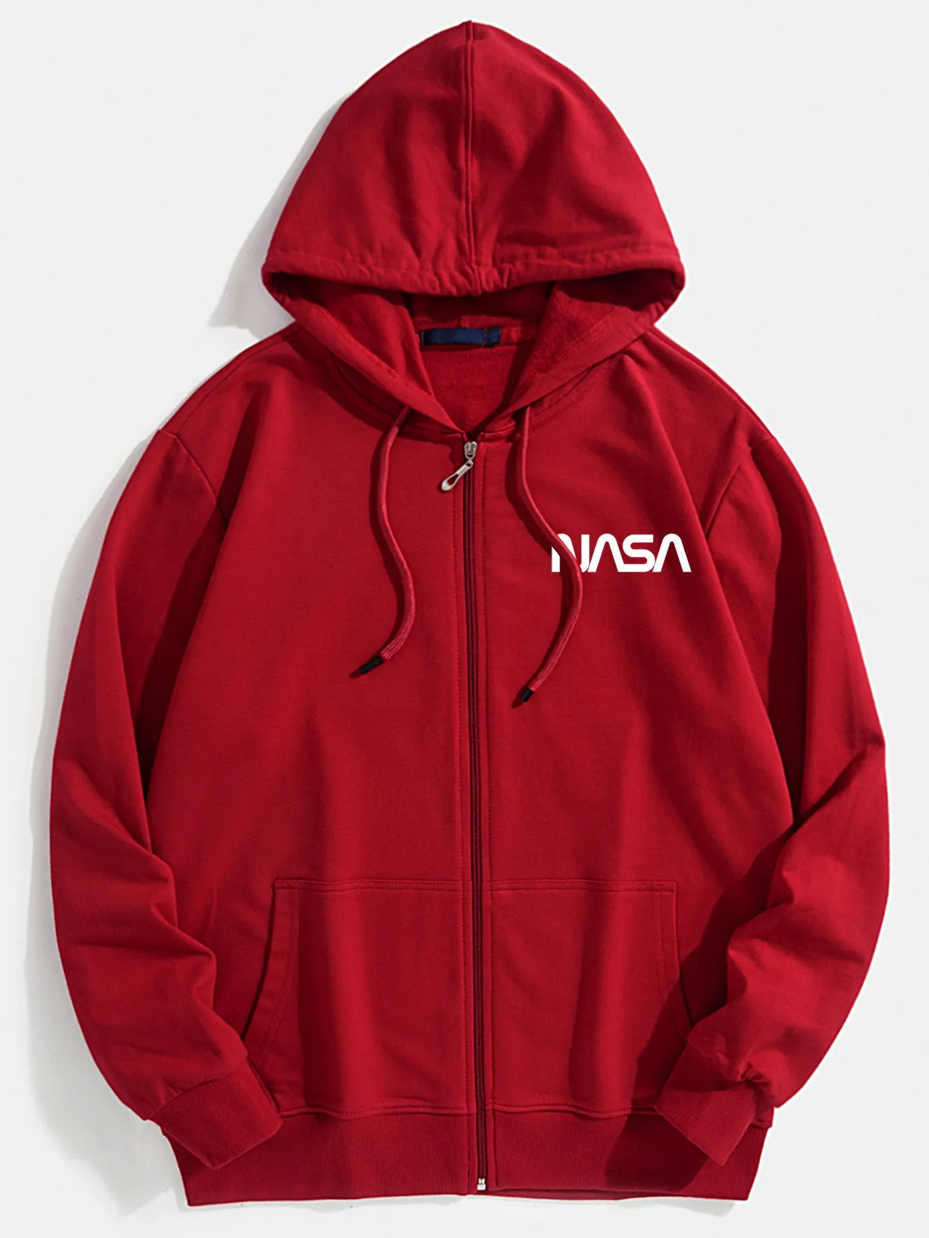 Nasa Print Zip Through Hoodie sold by Hoooyi product image thumbnail 2