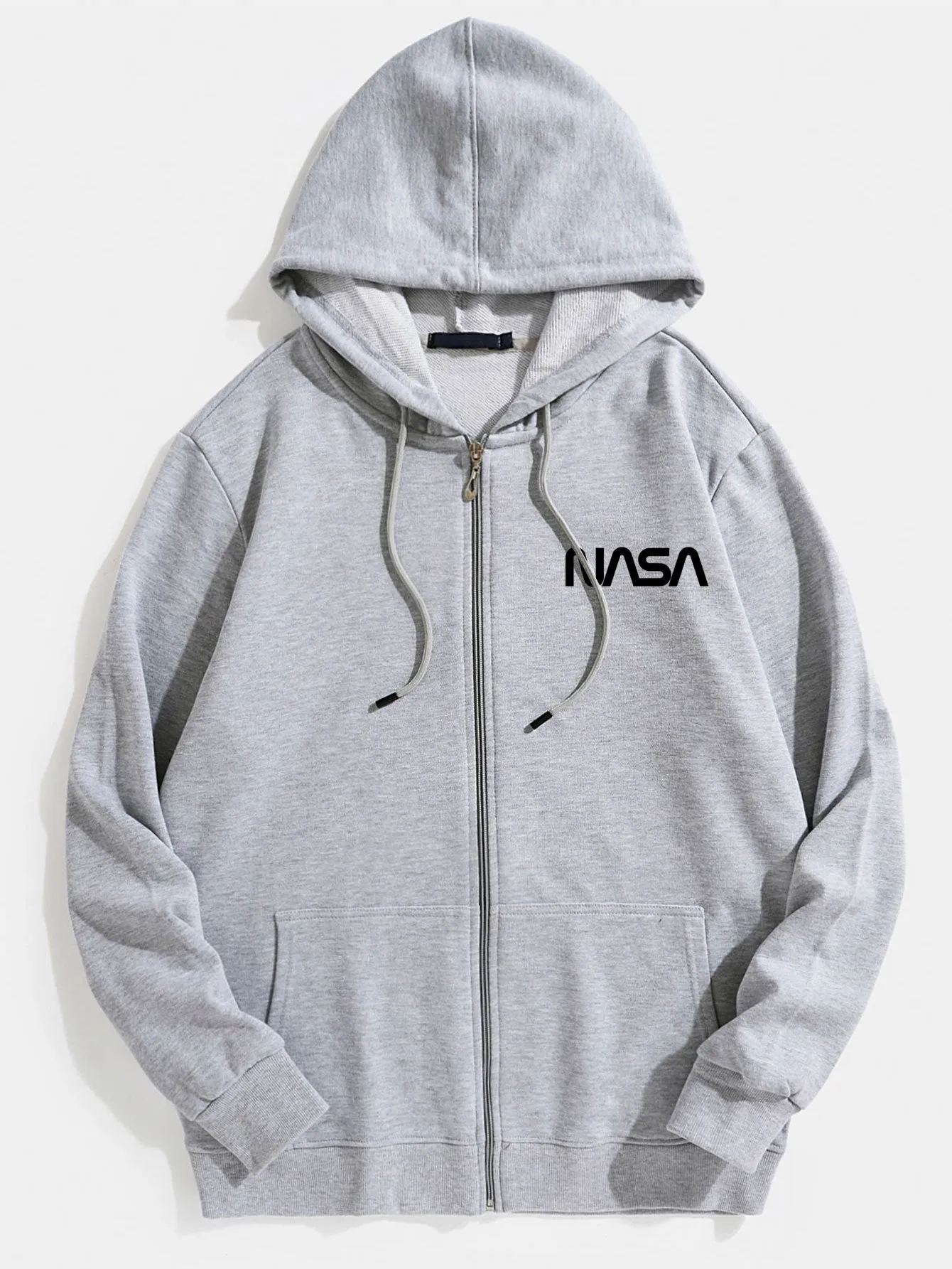 Nasa Print Zip Through Hoodie sold by Hoooyi product image thumbnail 3