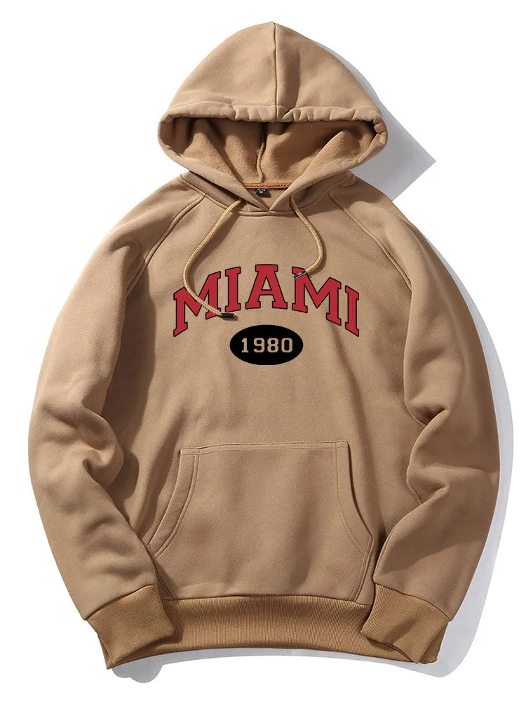Miami Letter Print Hoodie sold by Hoooyi product image thumbnail 4