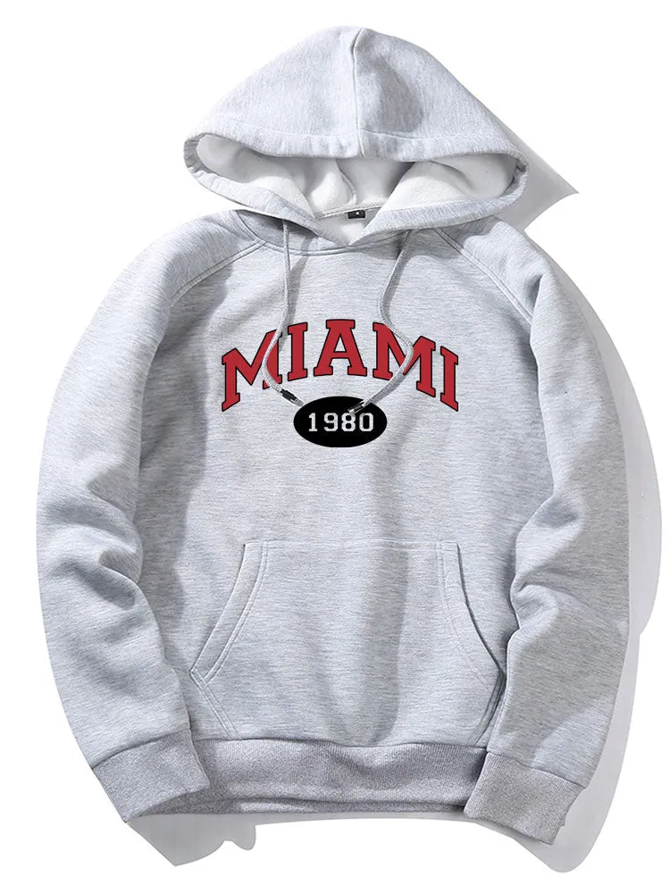 Miami Letter Print Hoodie sold by Hoooyi product image thumbnail 2