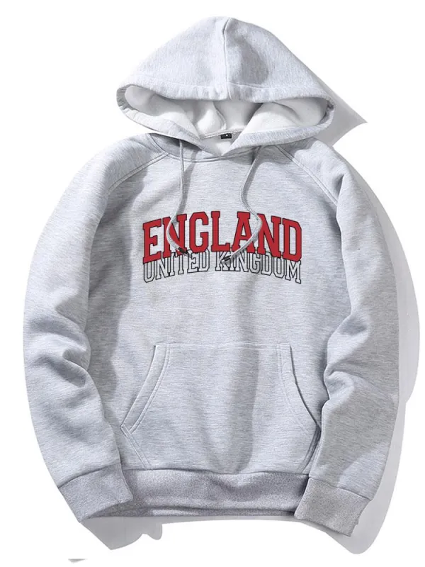 England Print Hoodie made by Hoooyi