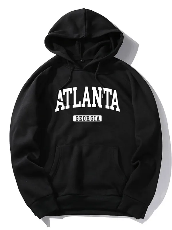Atlanta Print Hoodie made by Hoooyi