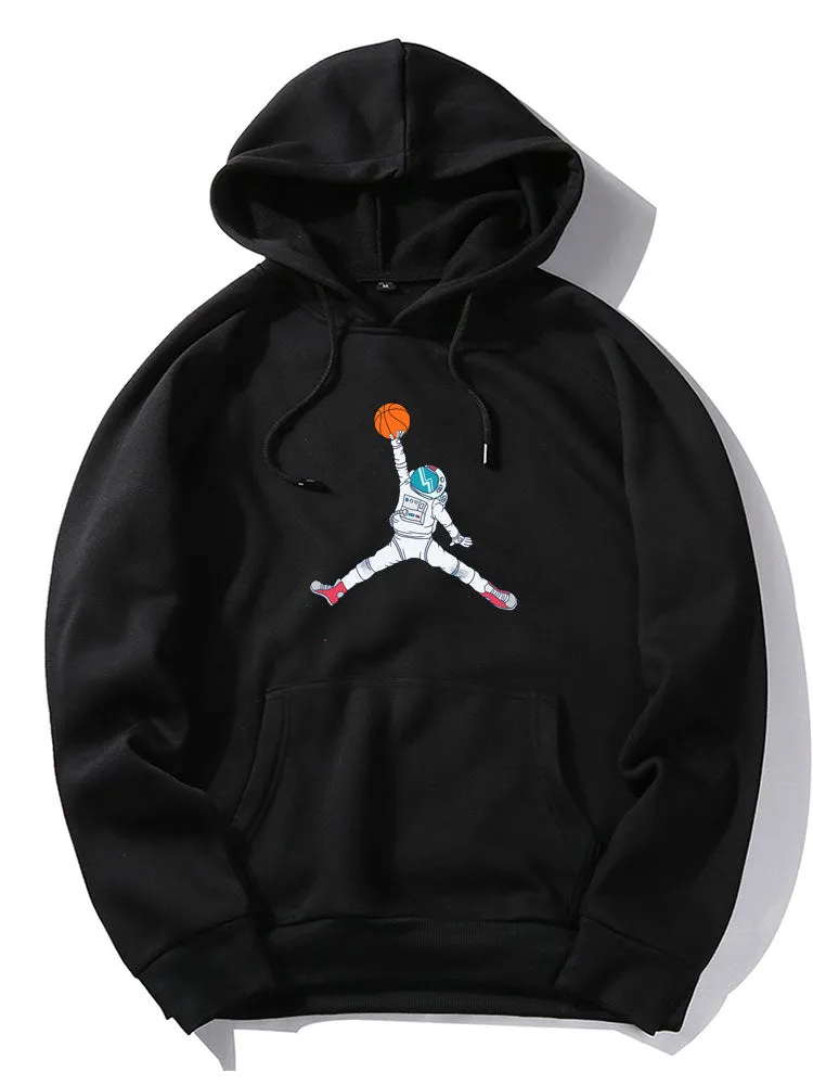 Basketball Astronaut Print Hoodie sold by Hoooyi