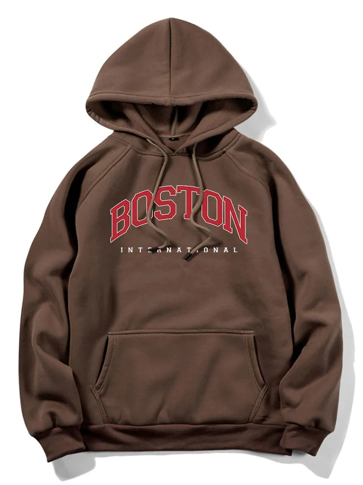 Boston Letter Print Hoodies sold by Hoooyi product image thumbnail 5
