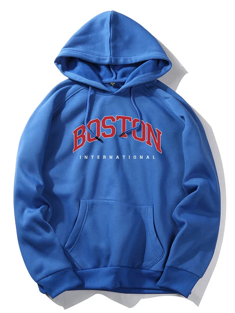 Boston Letter Print Hoodies sold by Hoooyi product image thumbnail 3